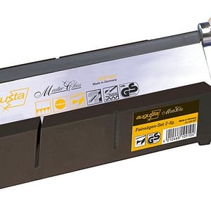 Augusta Dog Rose Mitre Box with Fine Saw in Set I Cutting Box (250 x 68 x 48 mm) Made of Sturdy Plastic for Precise Mitre Sawing for 45° and 90° Angles