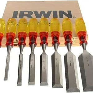 XMS Irwin XMS18S373S8 Marples Limited Edition Splitproof Chisel Set 8 Piece, Wood