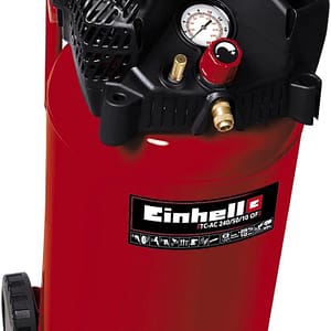 Einhell 50L Oil-Free Air Compressor - 10 Bar, 145 PSI, 240V, 1500W Service Free Motor, Pressure Reducer, Safety Valve - TC-AC 240/50/10 OF Compressed Air Pump For Workshops, 3 Year Warranty