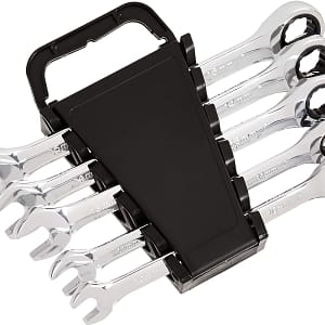 Amazon Basics Ratcheting Wrench Set - Metric, 5-Piece