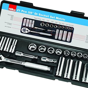21PC 3/8" Drive Socket Set Metric