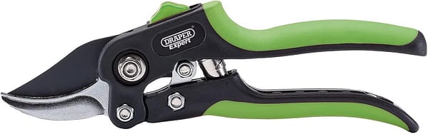 Draper Expert 200mm Bypass Pattern Secateurs | Carbon Steel Cutting Gardening Tool | Heavy Duty Garden Hand Tools | Soft Grip Handles | 94982