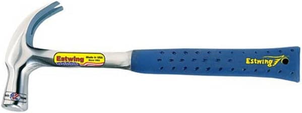 Estwing ESTE328C E3/28C 24oz English Pattern Curved Claw Hammer, Smooth Face, Shock Reduction Grip
