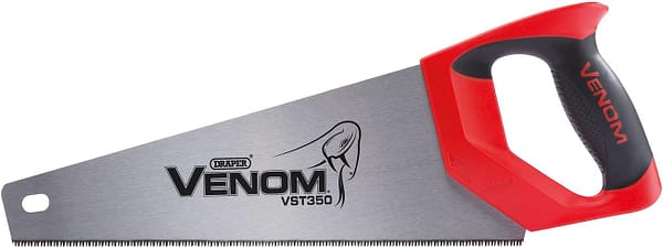 Draper Venom 12ppi/11tpi Tool Box Saw | Second Fix Double Ground Blade 350mm| DIY Tools Woodworking Handsaw | 80878