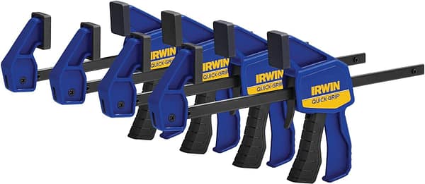 IRWIN Quick-Grip Clamps, One-Handed, Mini Bar, 6-Inch, 4-Pack (1964758) , Black