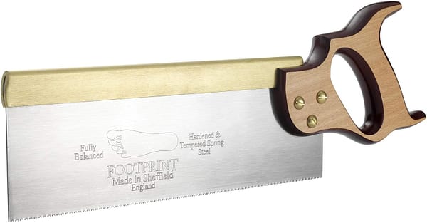 Footprint 256 Brass Back Tenon Saw 14in, Brown