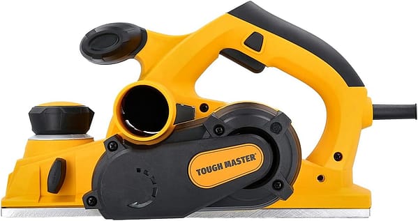Electric Wood Planer 110mm 1000W Portable Hand Planer 16000 RPM 2 Reversible HSS Blades, 3 Meters Power Cord, for Carpentry Work DIY Quick Work of Any Project TOUGH MASTER