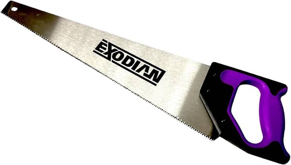 EXODIAN 22" (600mm) Handsaw - 8tpi 1st Fix Hand Saw (for Wood, Plastic, Gardening) Soft Grip for Comftable Sawing