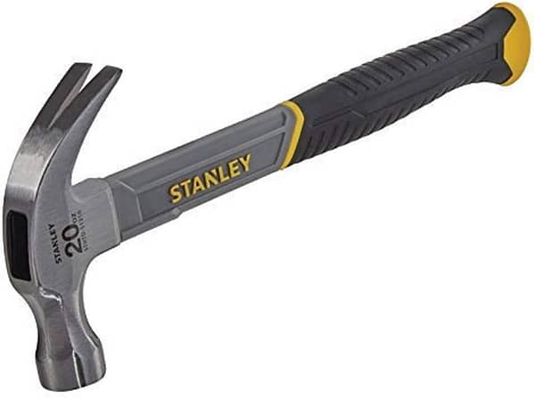 STANLEY STHT0-51310 20oz Fiberglass Curved Claw Hammer, 570g