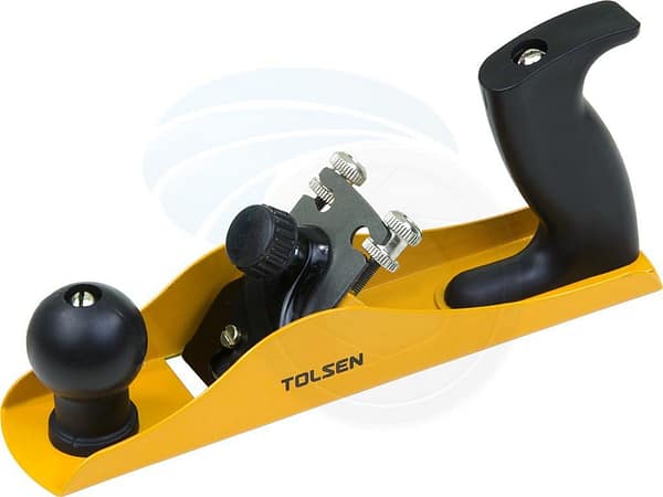 Tolsen 42000 | Block Plane | Wood Planer| Precision Woodworking Tool for Soft and Hard Wood - Adjustable Carbon Steel Blade | 235x 44mm