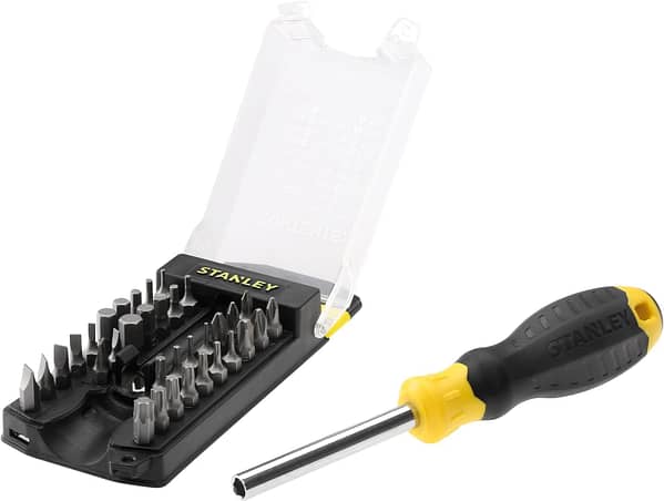 Stanley STHT070885 Multibit Screwdriver Set, 22.8x 7.6x 5cm (34 Pieces)