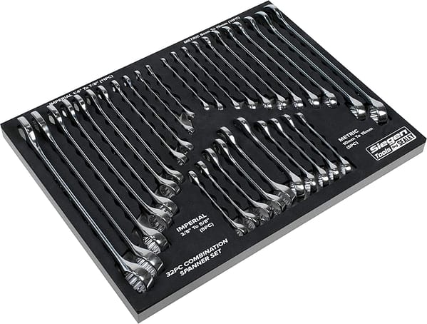 Sealey Siegen 32pc Combination Spanner Set - Metric/Imperial - S01239