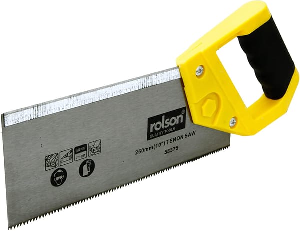 Rolson 58375 Tenon Saw, 250 mm, Yellow