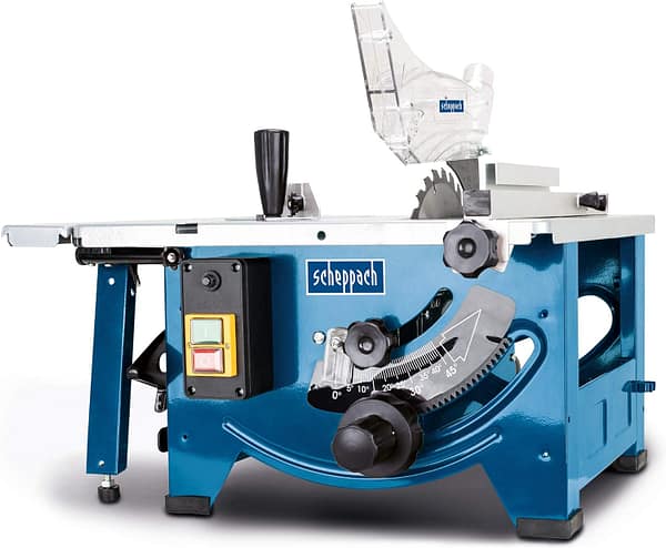 Scheppach 240V 8-inch Table Top Sawbench with Sliding Side Extension
