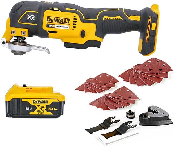 DEWALT DCS355N 18V Oscillating Multi-Tool with 5.0Ah DCB184 Battery