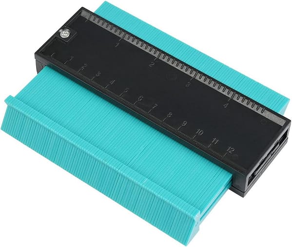 Irregular Contour Gauge, Plastic Outline Profile Shape Contour Duplications Guage Duplicator Kit, Irregular Shapes Measure Ruler Gadget Woodwork Measuring Tool Set for Corners and Contoured