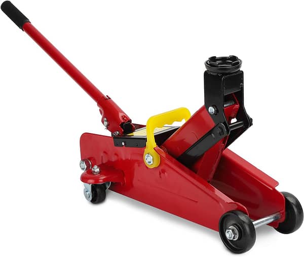 Youyijia 2 Tonne Hydraulic Trolley Jack Lift Height 135-320mm Low Profile Floor Car Jack for Cars and Other Vehicles Portable Garage and Workshop Equipment with Carrying Case