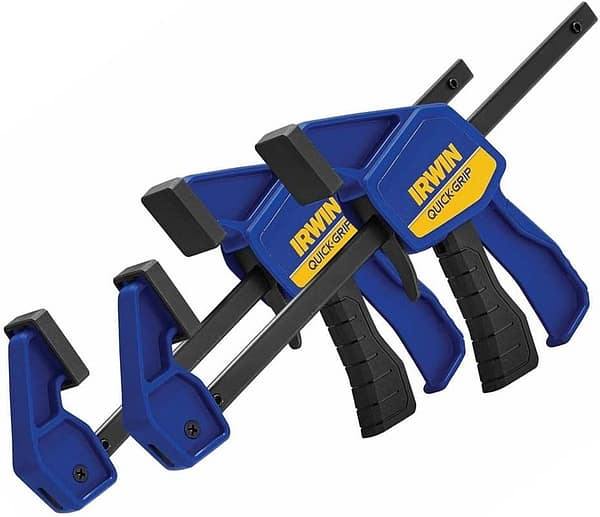 IRWIN Q/G54122QC Quick-Grip Mini Clamp, 300mm, Pack of 2, Dark Blue/Black