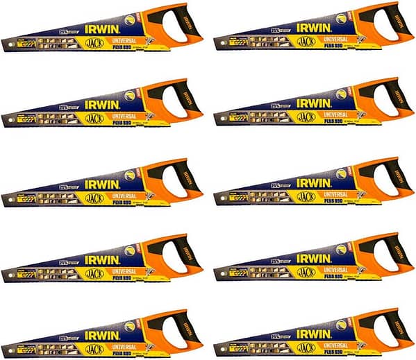 10 x Irwin Jack 880 8-TPI Universal Hand Panel 20"/500mm Wood Timber Saw