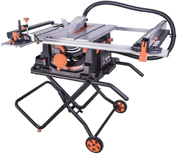 Evolution Power Tools Rage 5-S Table Saw, Multi-Purpose & Portable, Cuts Wood, Metal, Plastic & More, 255 mm (110 V)