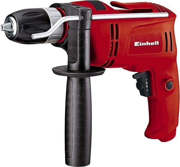 Einhell TC-ID 650 E Impact Drill | Hammer Drill With Auxiliary Handle, Speed Control | 650W Electric Drill With Percussion Hammer Drilling Function