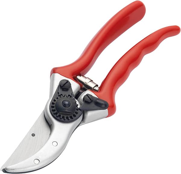 Spear & Jackson Razorsharp Professional Heavy Duty Bypass Secateur, Red/Silver