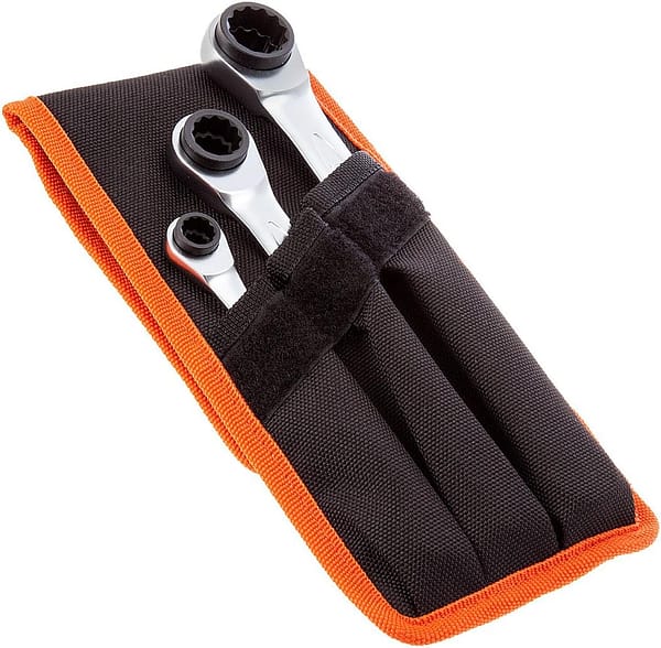 Bahco S4RM / 3T chrome vanadium steel socket wrench set, size 8mm-19mm