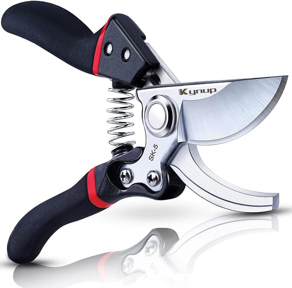 Kynup Secateurs Pruning Scissors, Gardening Pruning Shears, Garden Scissors, Hedge & Garden Shears, Clippers for Plants, Gardening, Trimming, Garden Tool(Black)