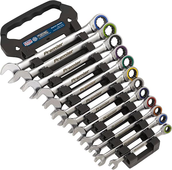 Sealey Combination Ratchet Spanner Set, 12pc - Platinum Series - AK63949