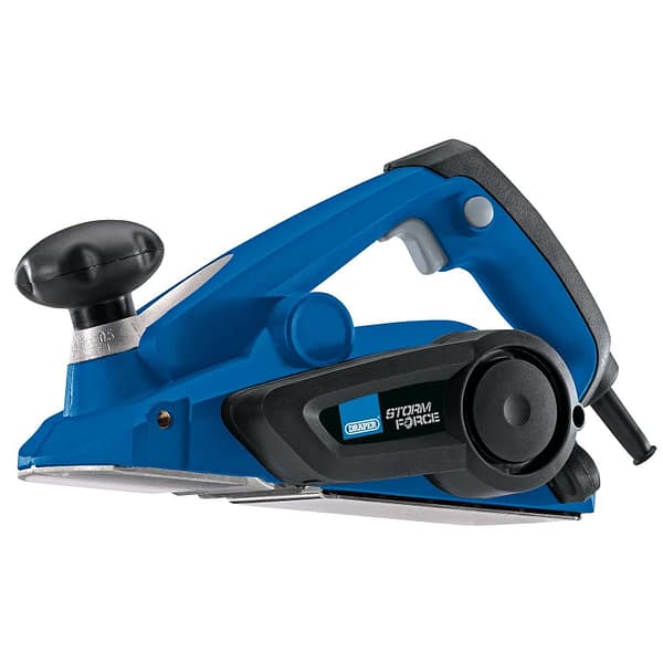 Draper Storm Force® Electric Planer 600W | 17000RPM Hand Wood Planer | 2mm Adjustable Cut Depth | Parallel Stop Power Tool | 57559