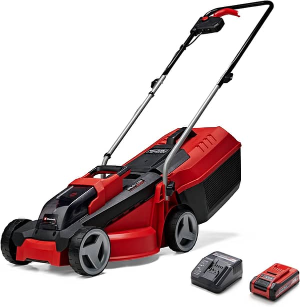 Einhell Power X-Change 18/30 Cordless Lawnmower With Battery and Charger - 18V, Brushless Motor, 30cm Cutting Width, 25L Grass Box, 3 Cutting Heights - GE-CM 18/30 Li Battery Lawn Mower