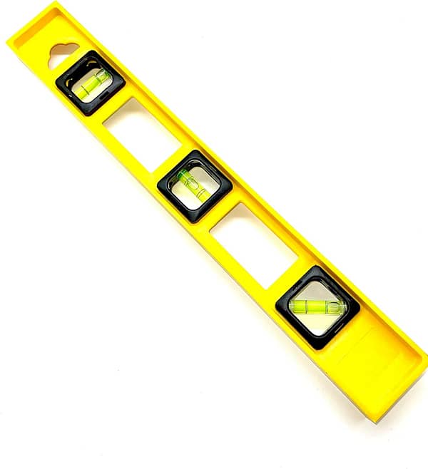 TIJAR Spirit Level 16INCH - Medium Size, Unbreakable and Shock Proof Torpedo Level with 3 Level Bubbles - Boat Level - Scaffold Level for Builders, Home DIY, Brick Laying (16 Inch)