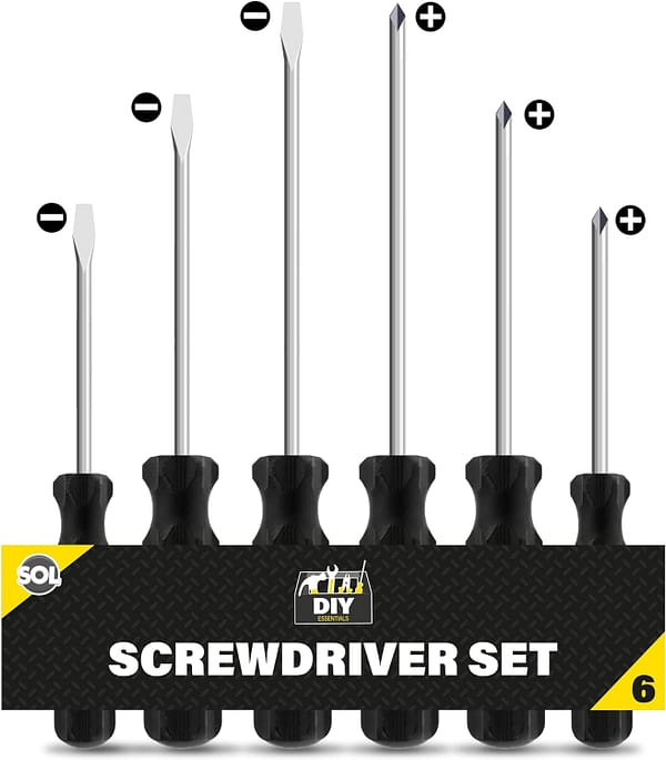 6pk Phillips Screwdriver Set | 3.4mm, 4.5mm Non-Slip Grip Screwdrivers, Electrical Screwdriver Sets, Electricians Screwdriver Set Electrician Tools, Philips Screwdriver, Screw Driver Set