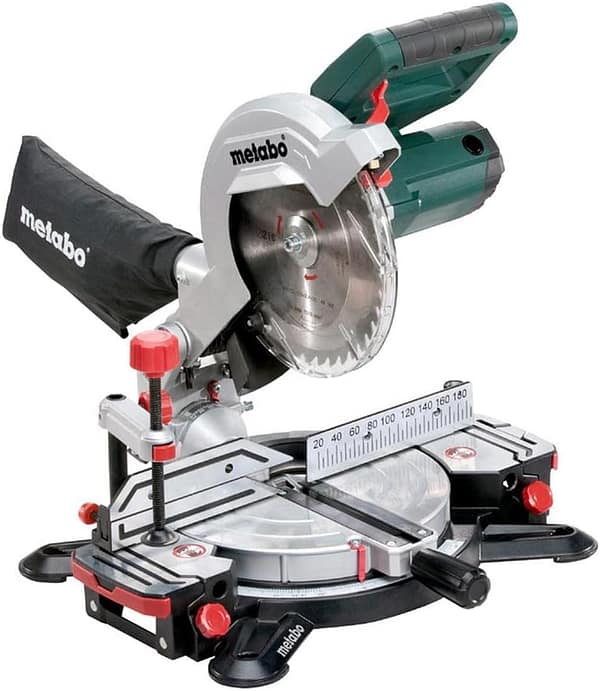 metabo KS 216 M Lasercut (619216380) Mitre Saw in Cardboard Box, 240 V, Green/Black