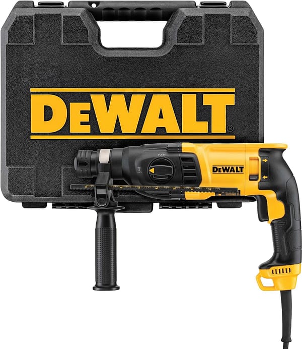 DEWALT D25133K-GB SDS Plus 3 Mode Hammer Drill, 26mm Ø, 240V, 33.5cm x 21cm x 7.5cm