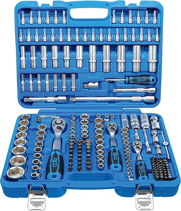 BGS 2243 | Socket Set Hexagon | 6.3 mm (1/4") / 10 mm (3/8") / 12.5 mm (1/2") Drive | 192 pcs.