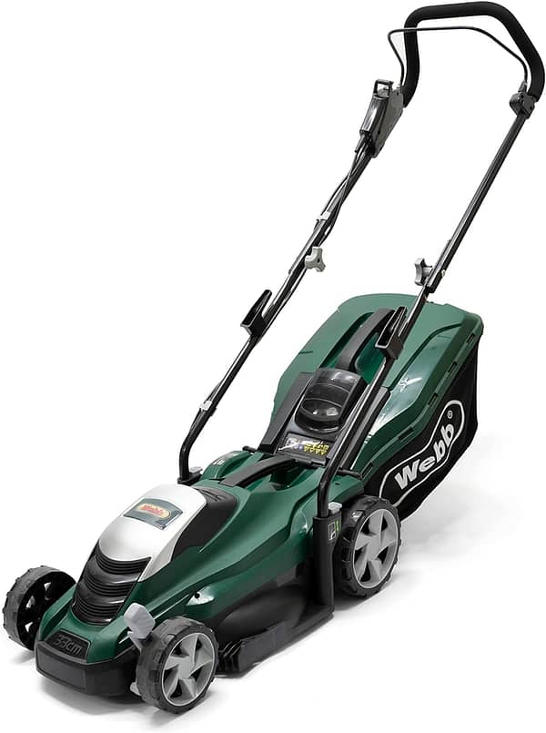 Webb Classic WEER33 Electric Rotary Lawnmower with 5 Cutting Heights, 33cm Cutting Width and 35L Collection Bag - Voted Best Buy Budget Mower by BBC Gardener’s World - 3 Year Guarantee