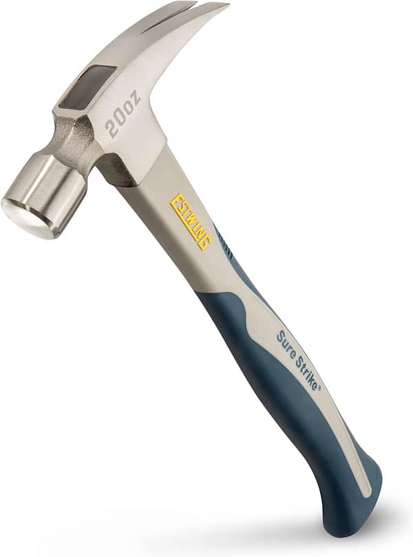 Estwing Sure Strike 20oz Straight Claw Hammer Carbon Fiber Handle - SSCF20S