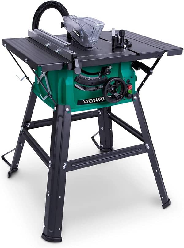 VONROC Table saw 1500W - 210mm - Incl. saw blade 40T - Equipped with mitre guide and parallel guide