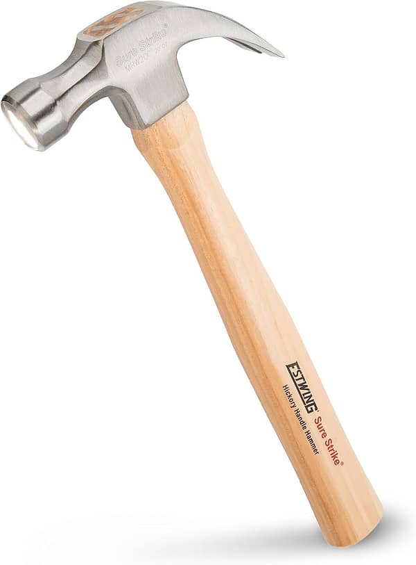Estwing EMRW20C Surestrike Curved Claw Hammer 20Oz, Silver