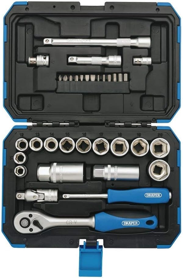 Draper 89558 3/8" Sq. Dr. Metric Socket Set (34 Piece)