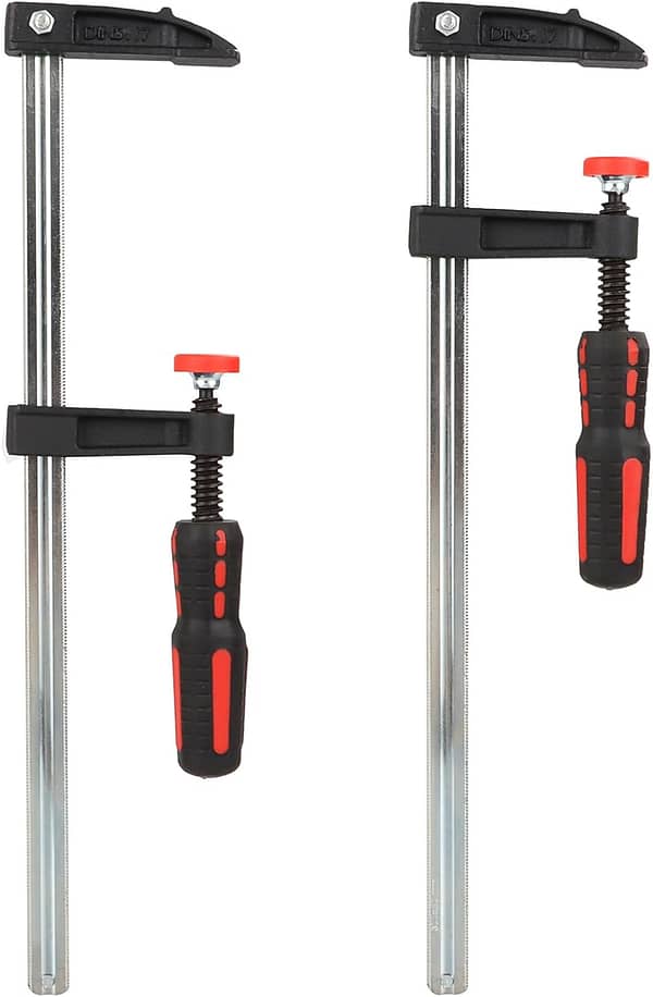 YAYODS 12Inch/300mm F Clamp Bar Clamp 2 Pack, Quick Slide Clamps for Woodwork, Heavy Duty Wood Clamps for Woodworker Metalworker Carpenters, 300mm x 50mm
