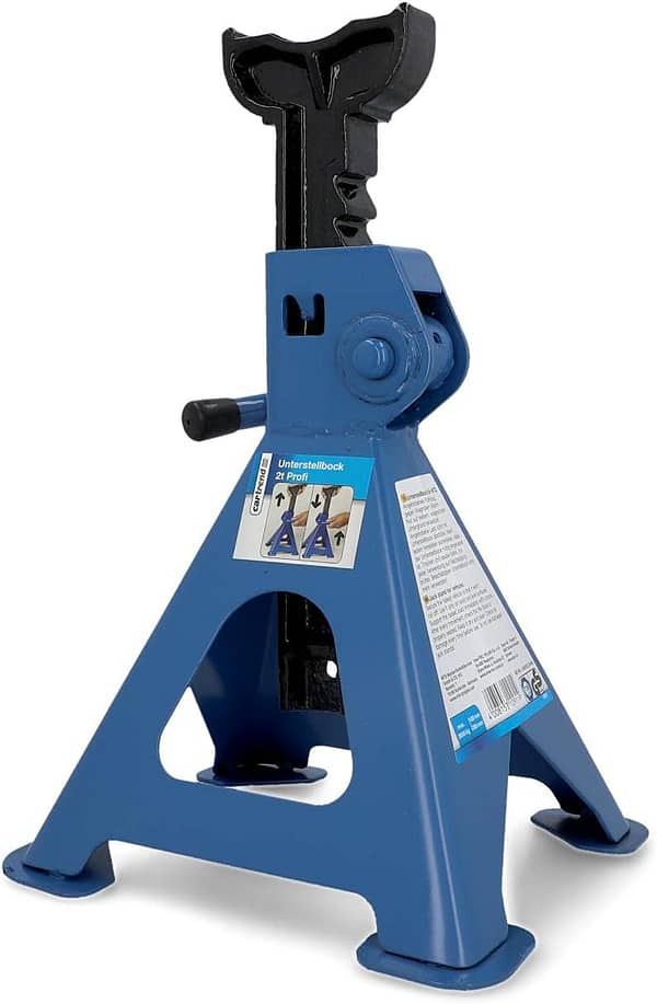 CARTREND professional stand, 2 ton load capacity, for work under the vehicle, height-adjustable from 256 mm to 411 mm